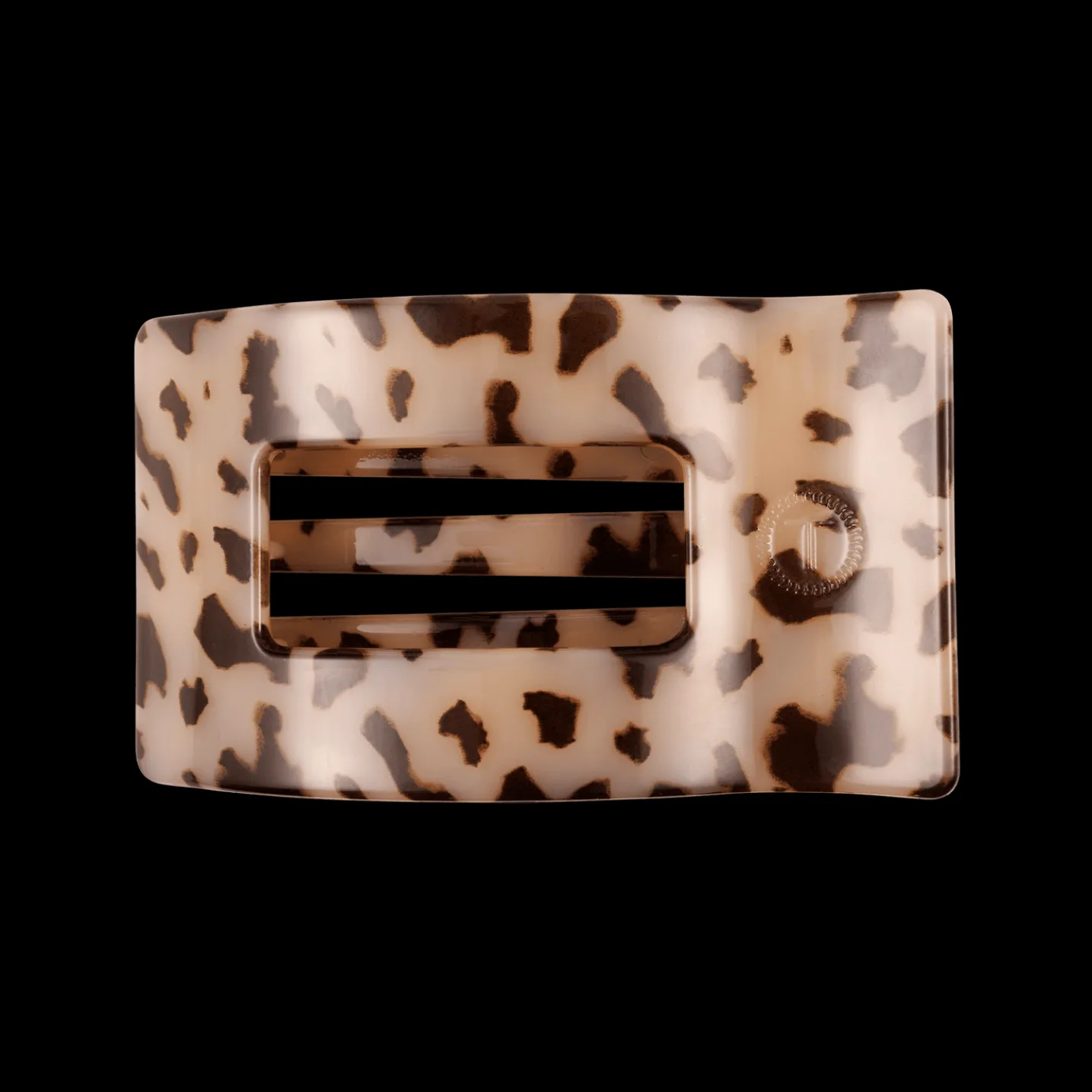 Blonde Tortoise Medium Flat Rectangle Hair Clip