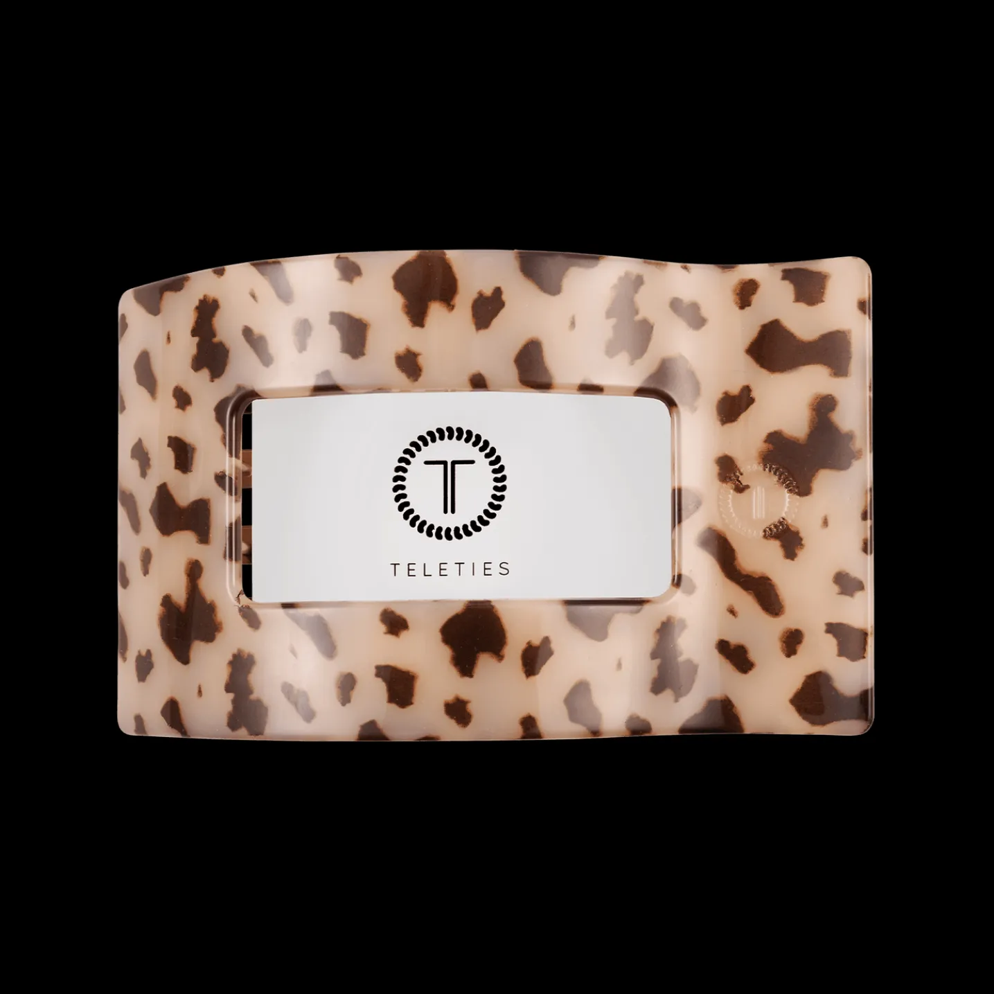 Blonde Tortoise Medium Flat Rectangle Hair Clip