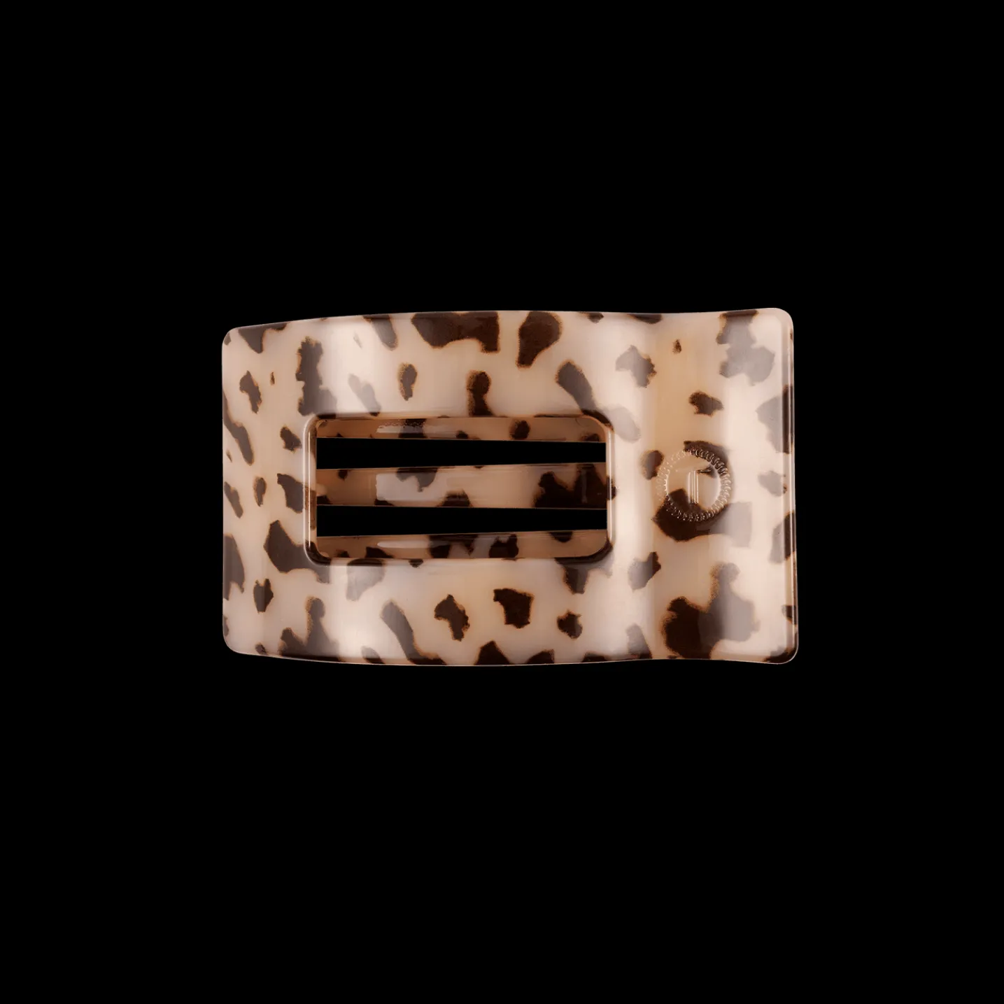 Blonde Tortoise Small Flat Rectangle Hair Clip