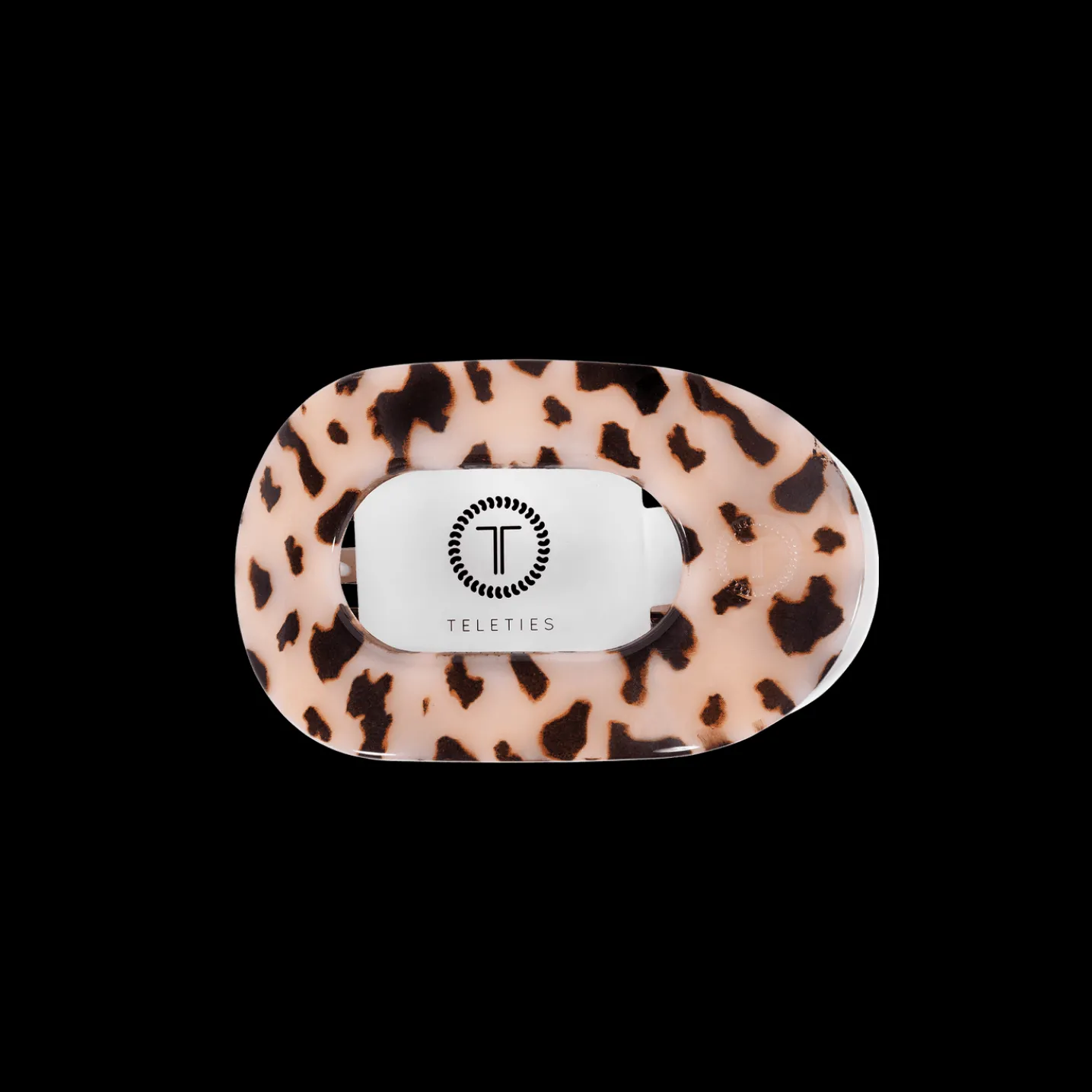 Blonde Tortoise Small Flat Round Hair Clip