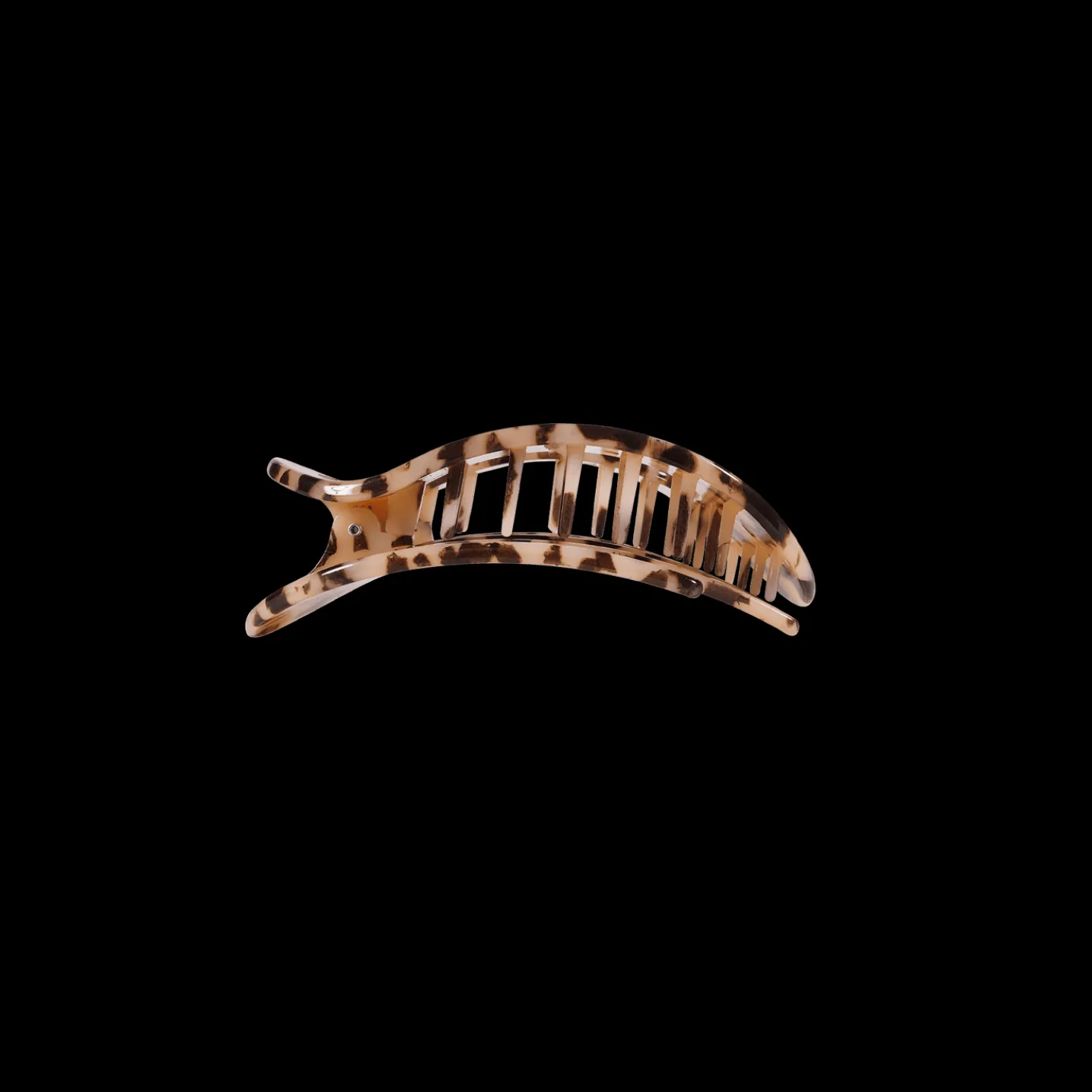 Blonde Tortoise Small Flat Round Hair Clip