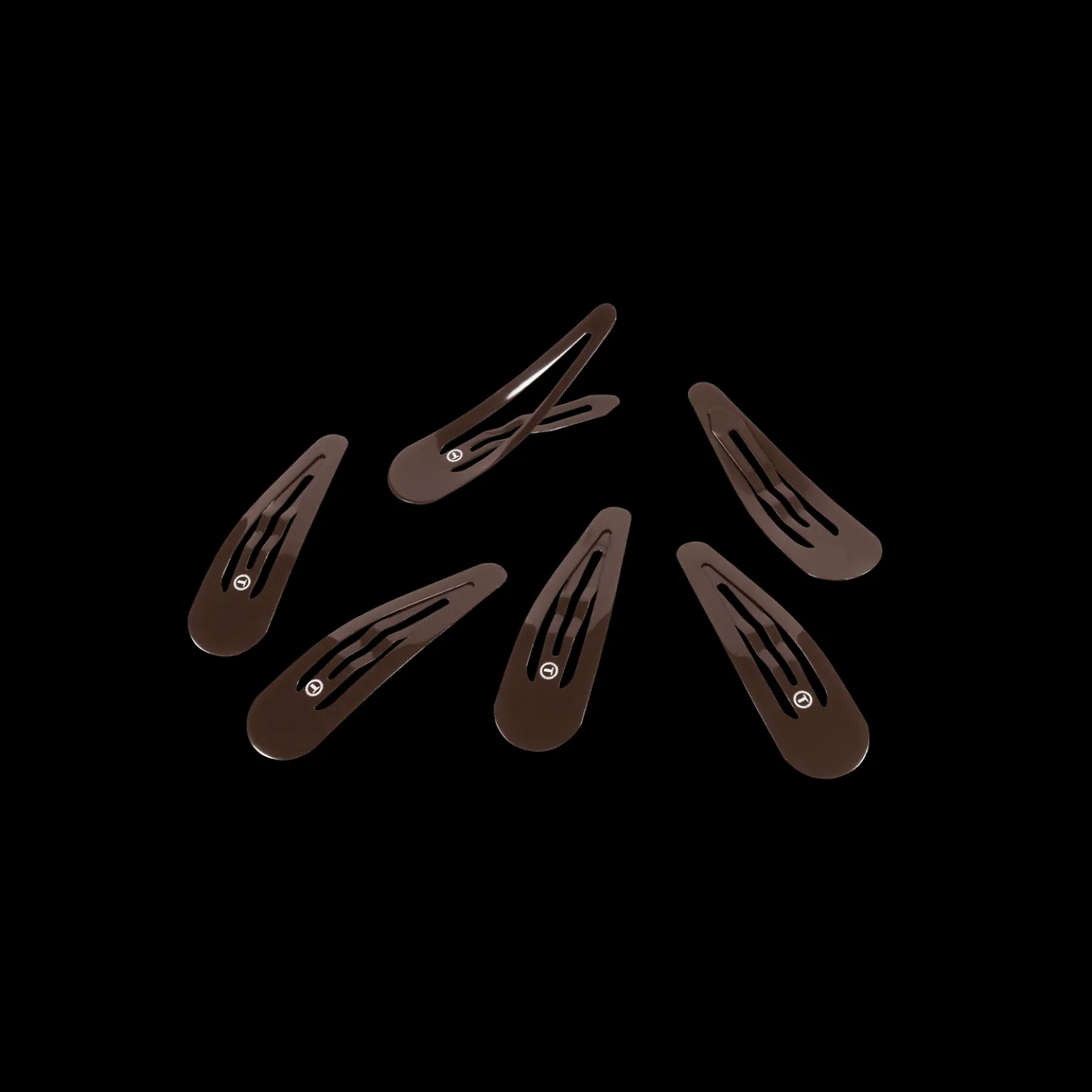 Brown Snap Clip (6Ct)