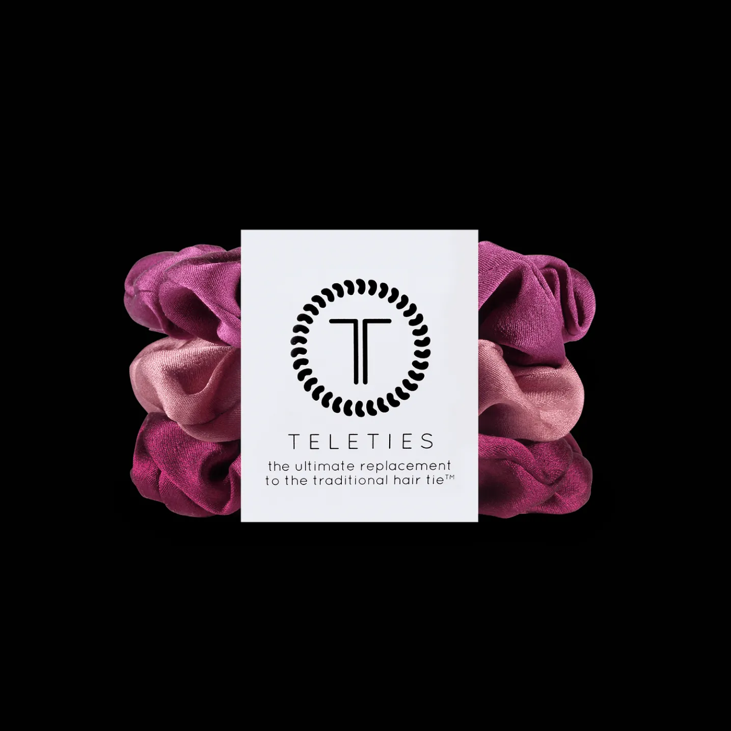 Burgundy Bliss Large Silk Scrunchies