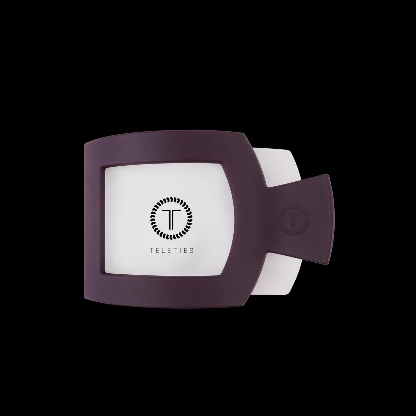 Burgundy Bliss Medium Flat Square Hair Clip