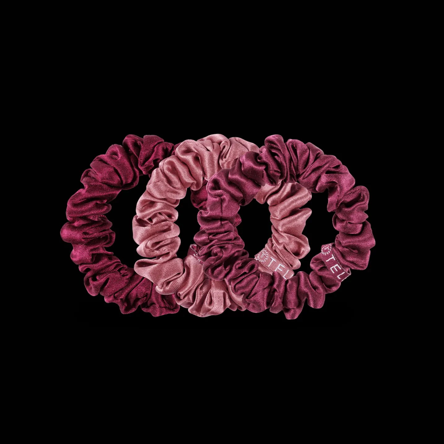 Burgundy Bliss Small Silk Scrunchies