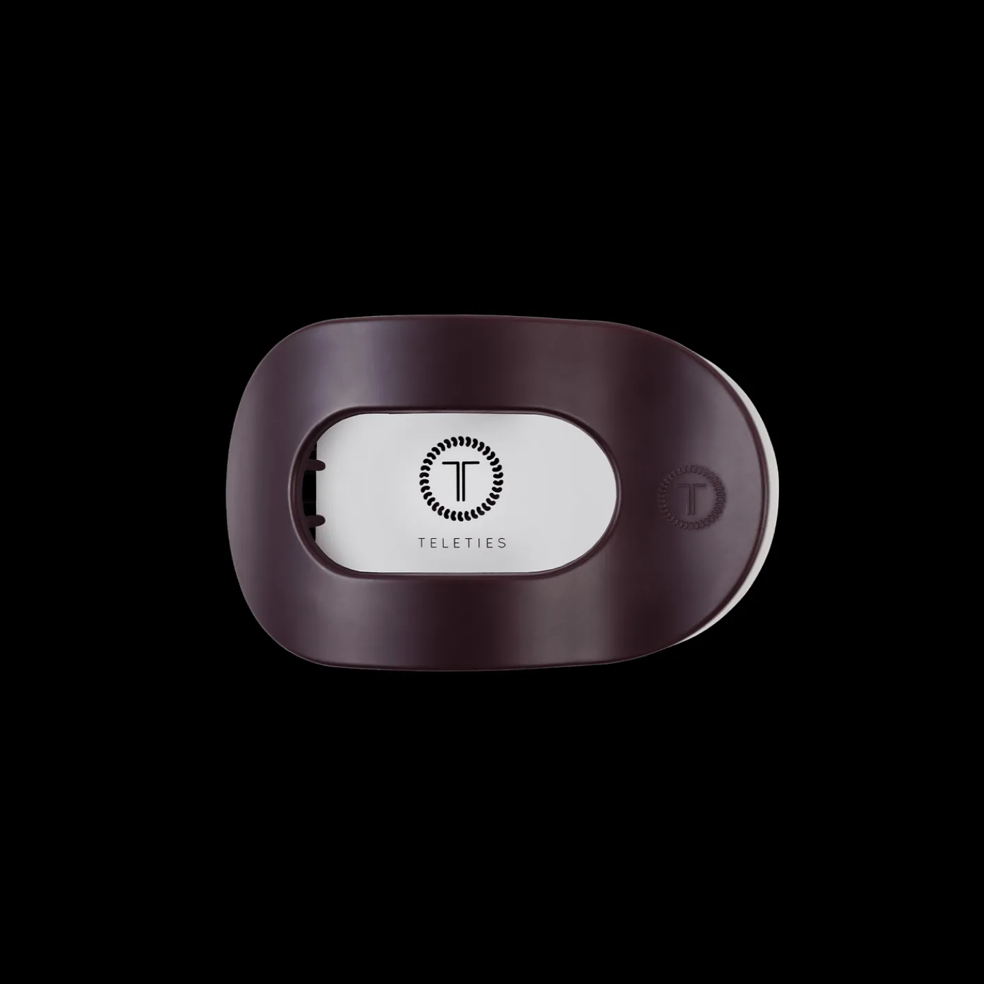 Burgundy Bliss Small Flat Round Hair Clip