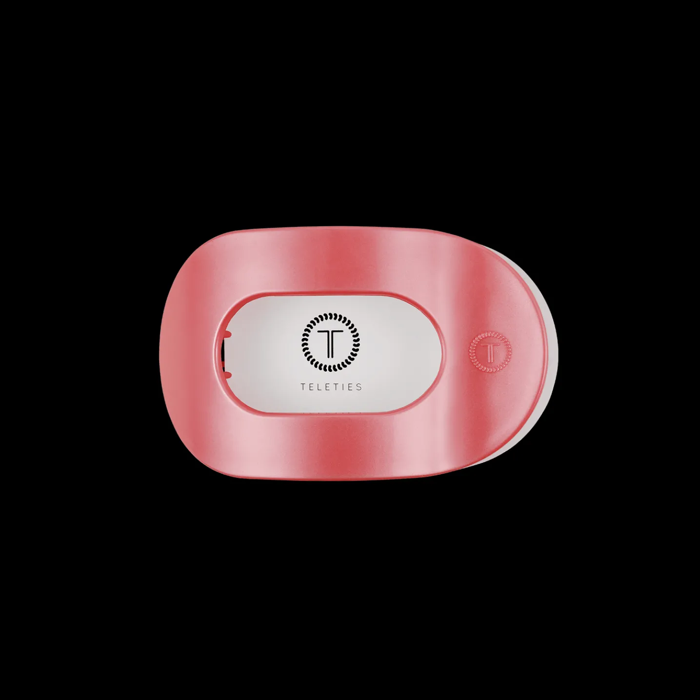 Calming Coral Small Flat Round Hair Clip