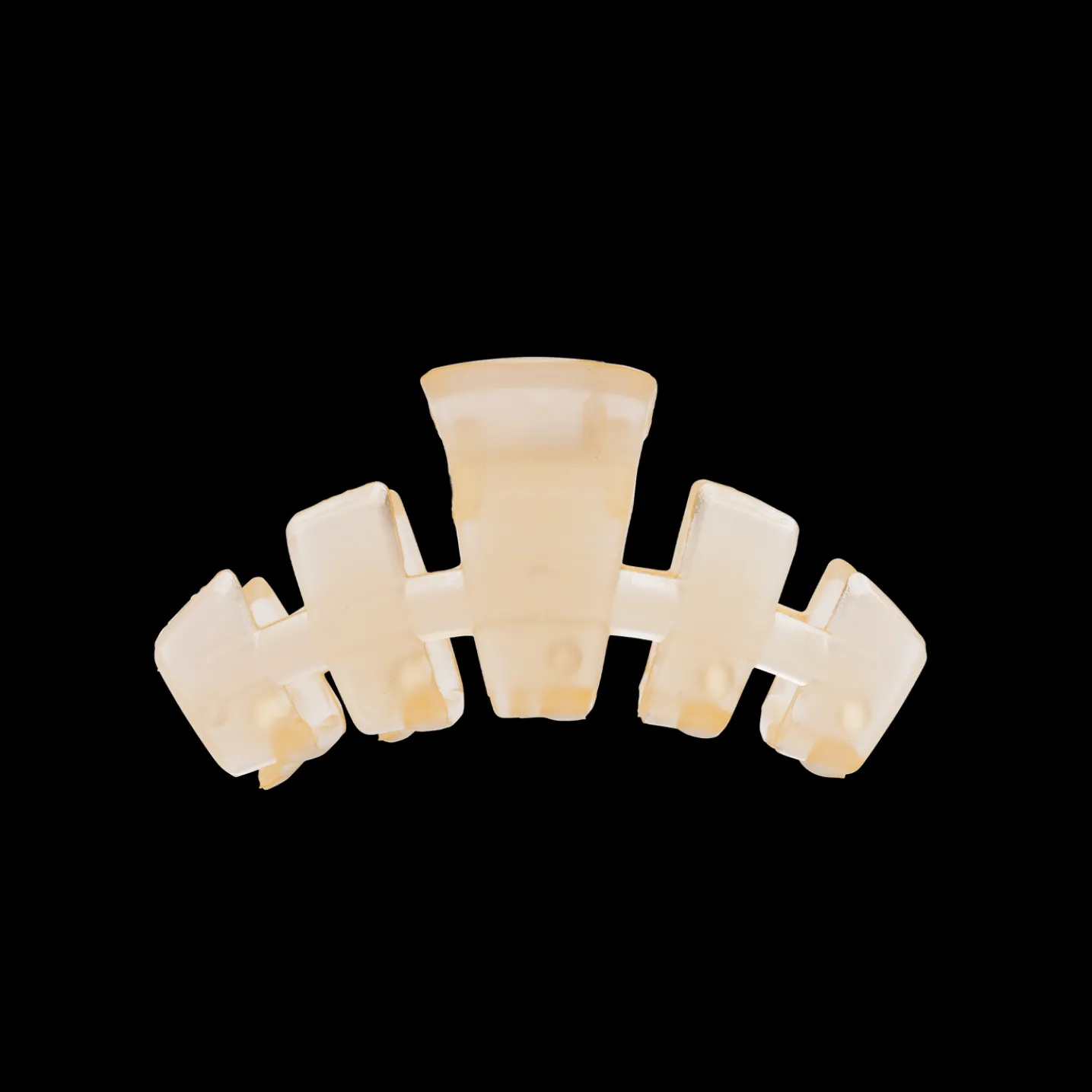 Classic Almond Beige Tiny Claw Hair Clip