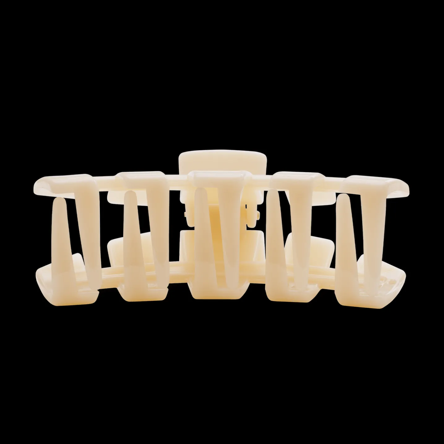 Classic Almond Beige Small Claw Hair Clip