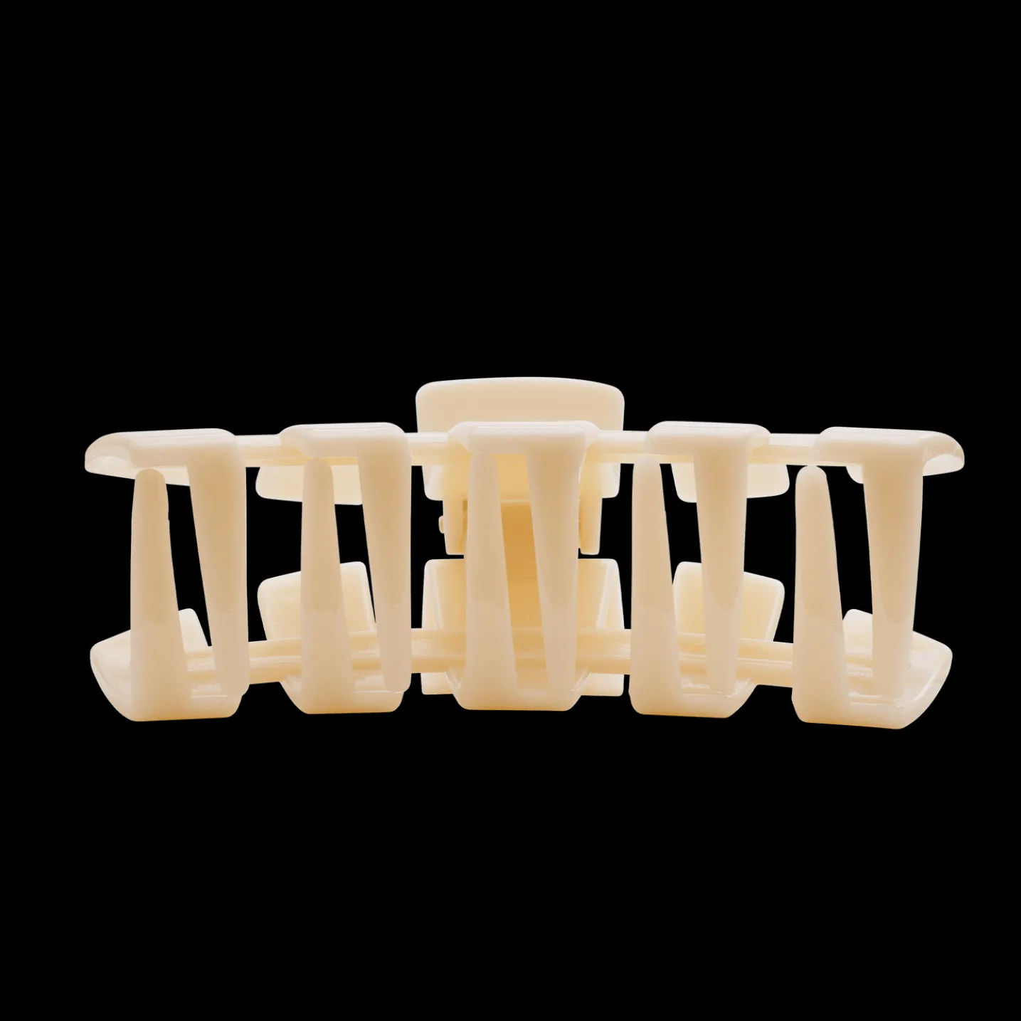 Classic Almond Beige Large Claw Hair Clip