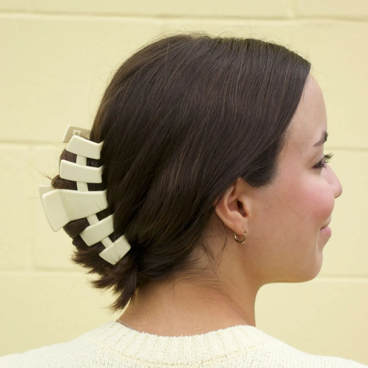 Classic Butter Yellow Large Hair Clip