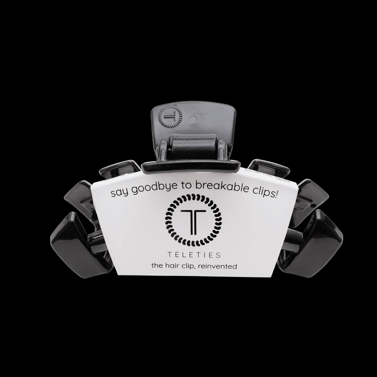 Classic Jet Black Medium Claw Hair Clip