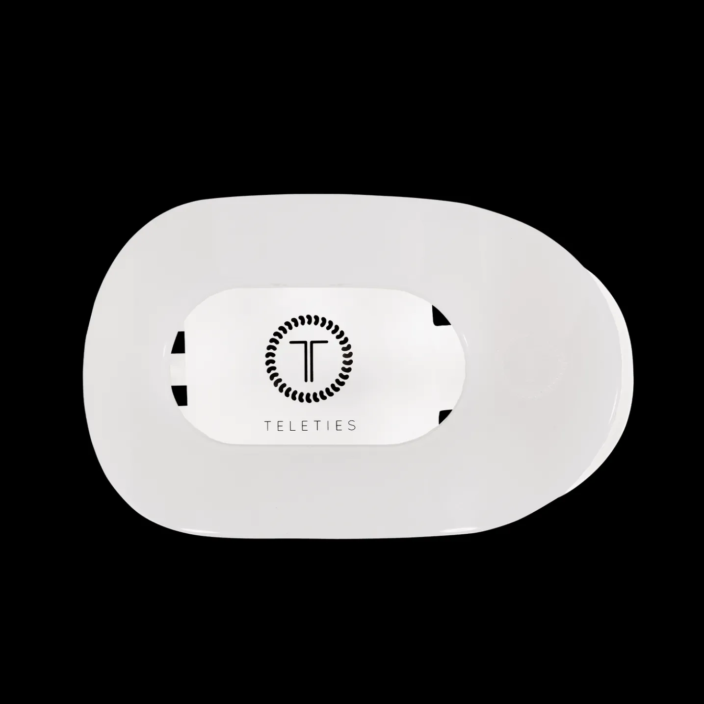 Coconut White Small Flat Round Hair Clip