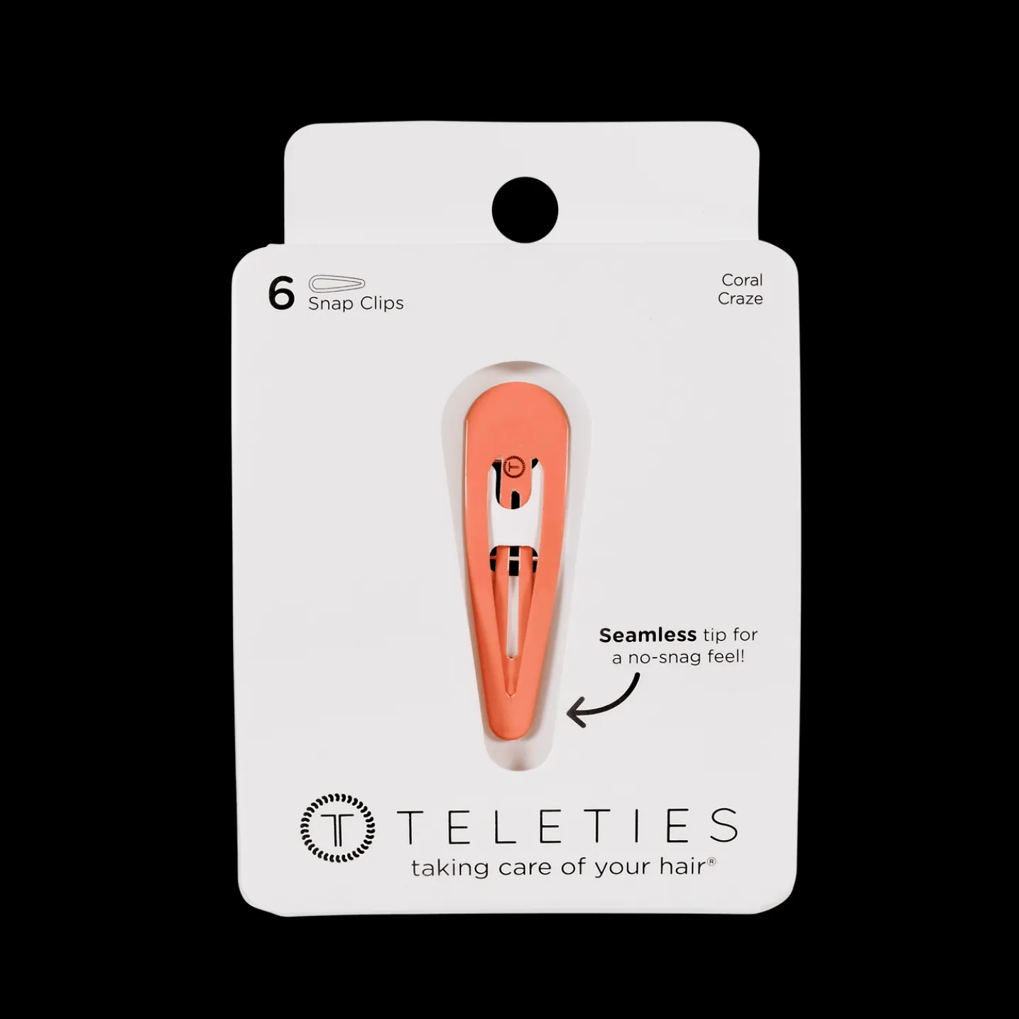 Coral Craze Snap Clips (6Ct)