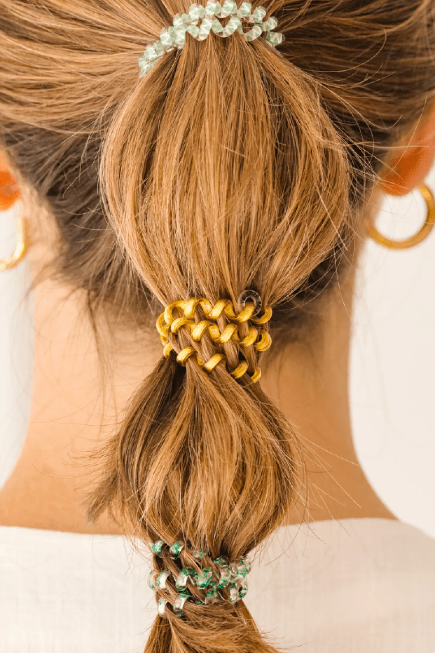 Dancing Green Mixed Hair Ties