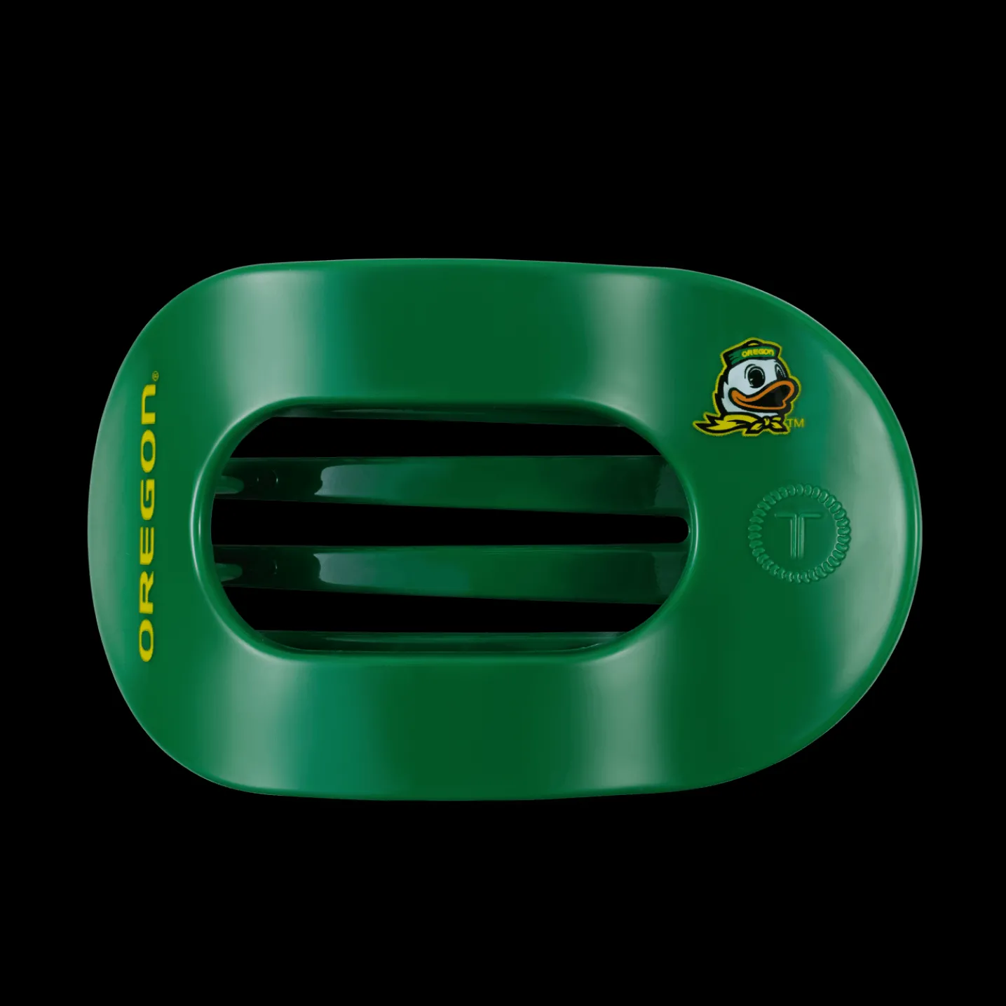 Go Ducks! Large Flat Round Hair Clip