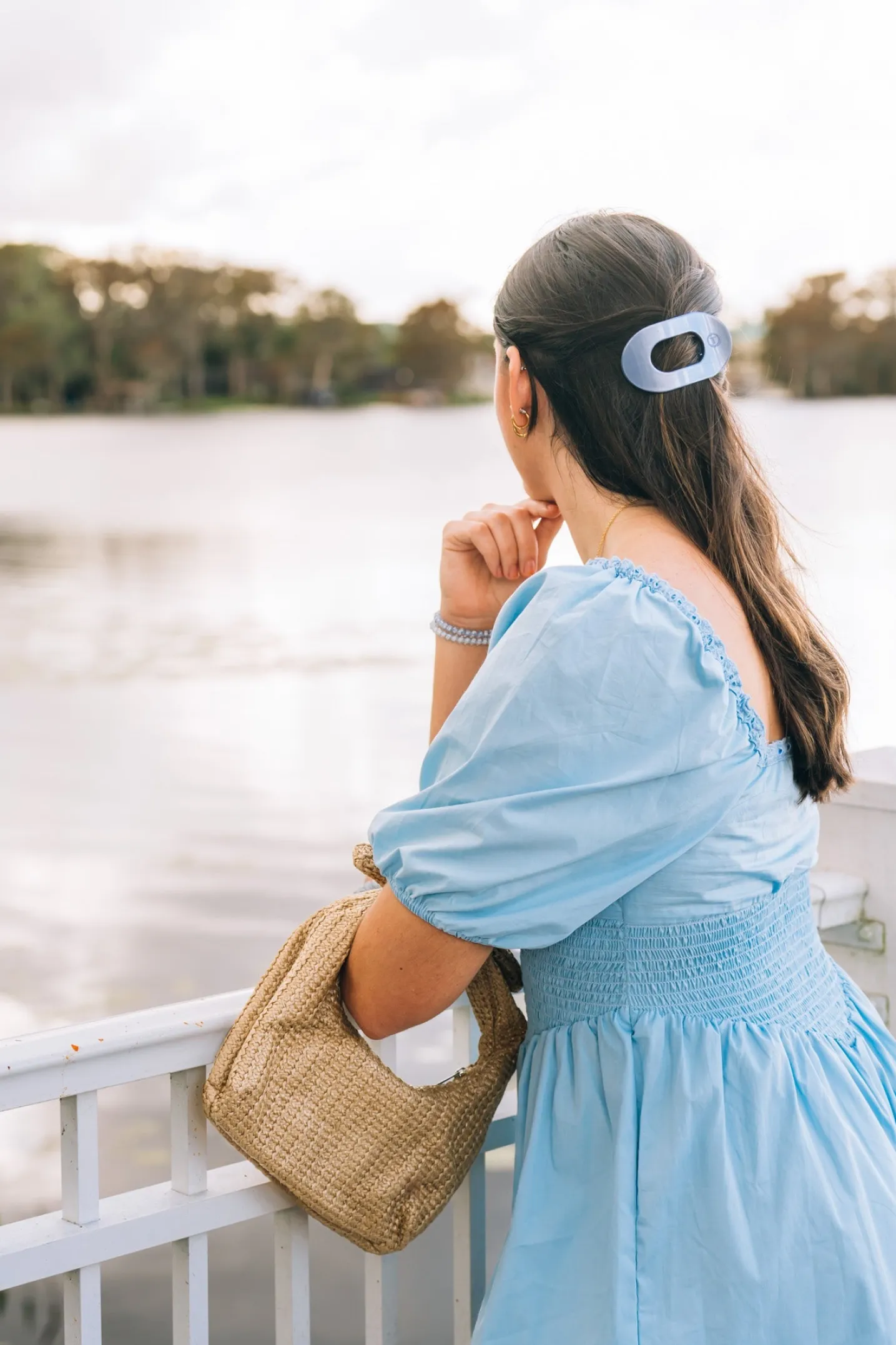 Hampton Bay Small Flat Round Hair Clip