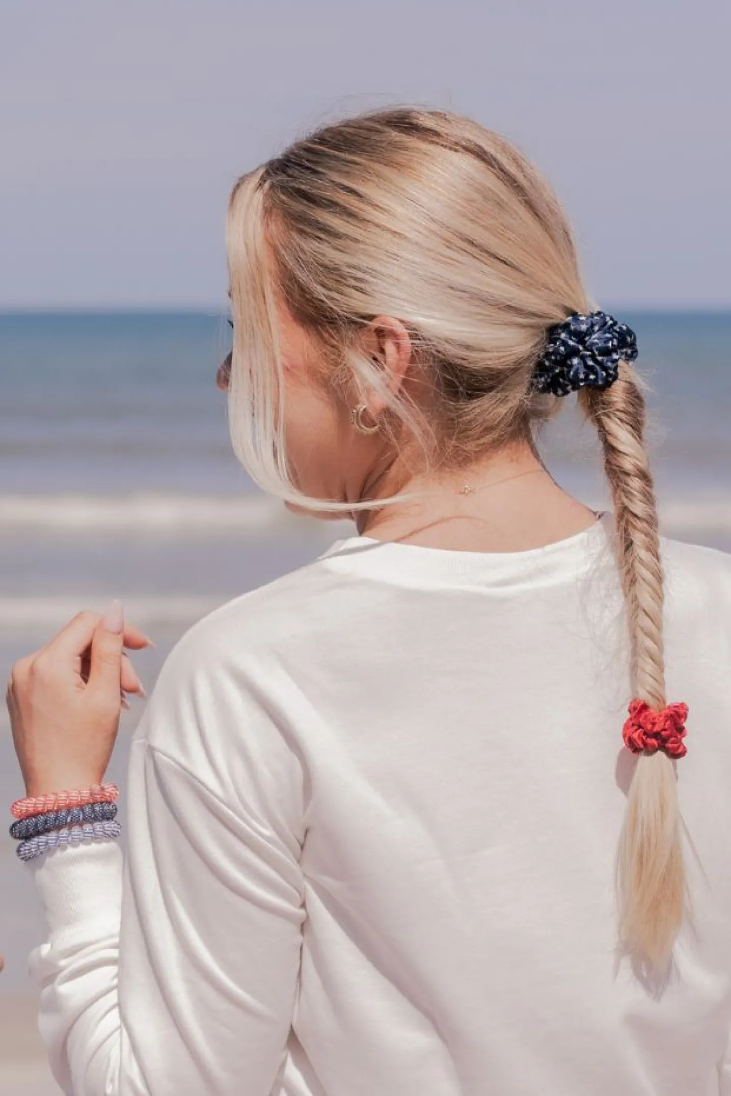 Independence Bae Large Silk Scrunchies