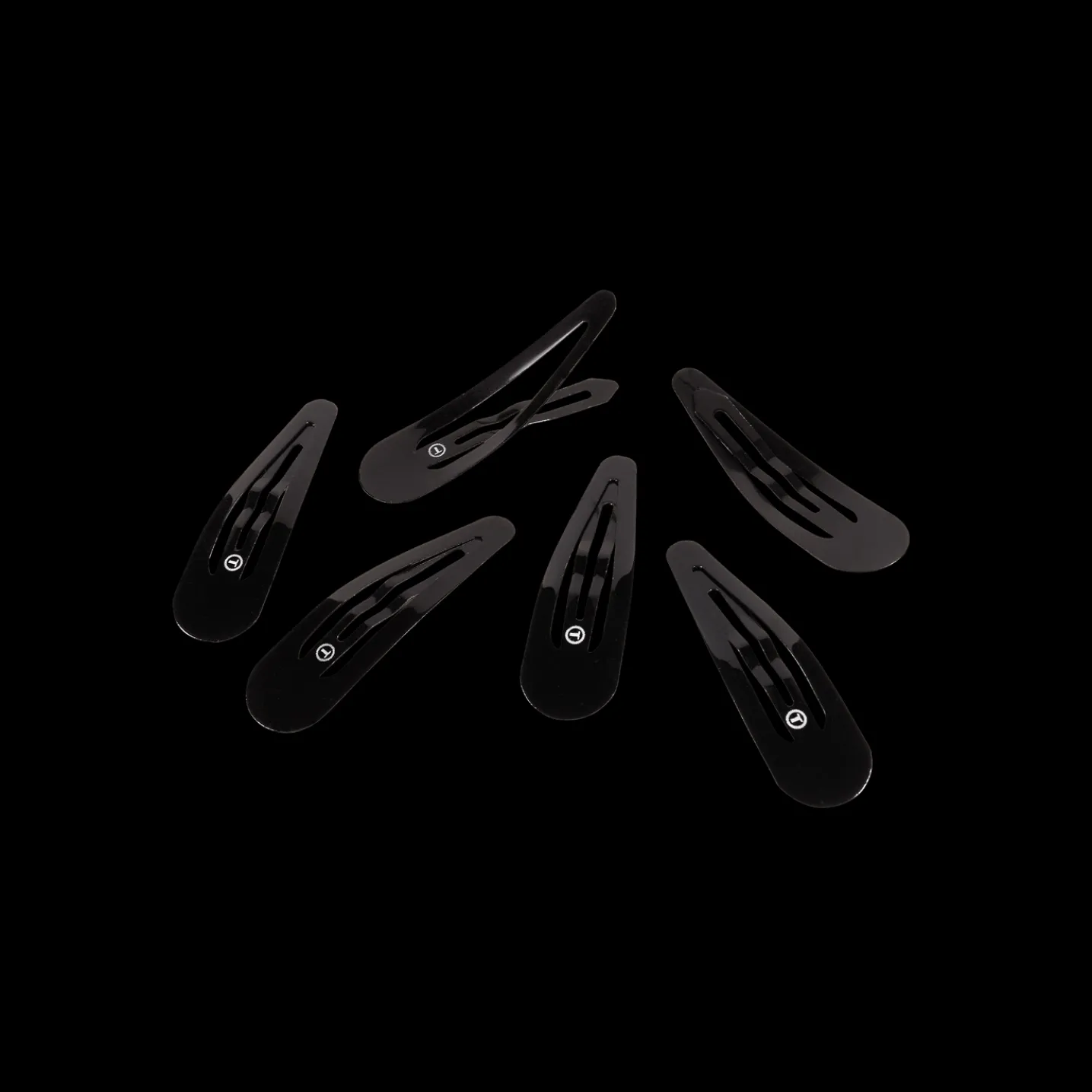 Jet Black Snap Clip (6Ct)