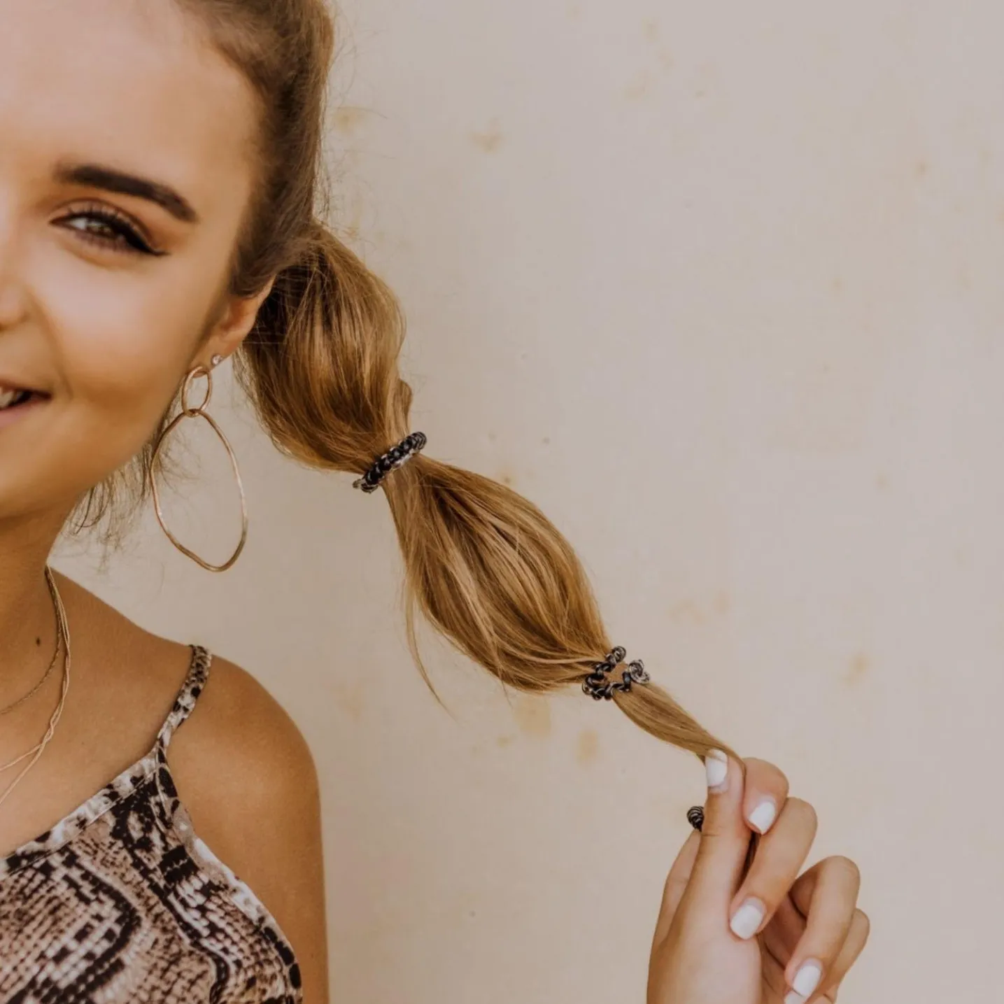 Jet Black Tiny Hair Ties