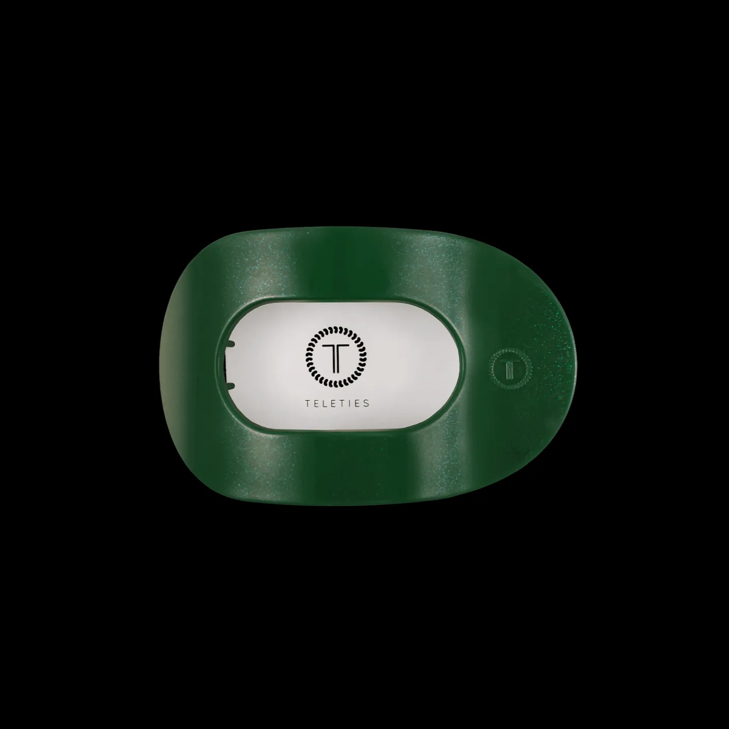 Mistletoe Small Flat Round Hair Clip