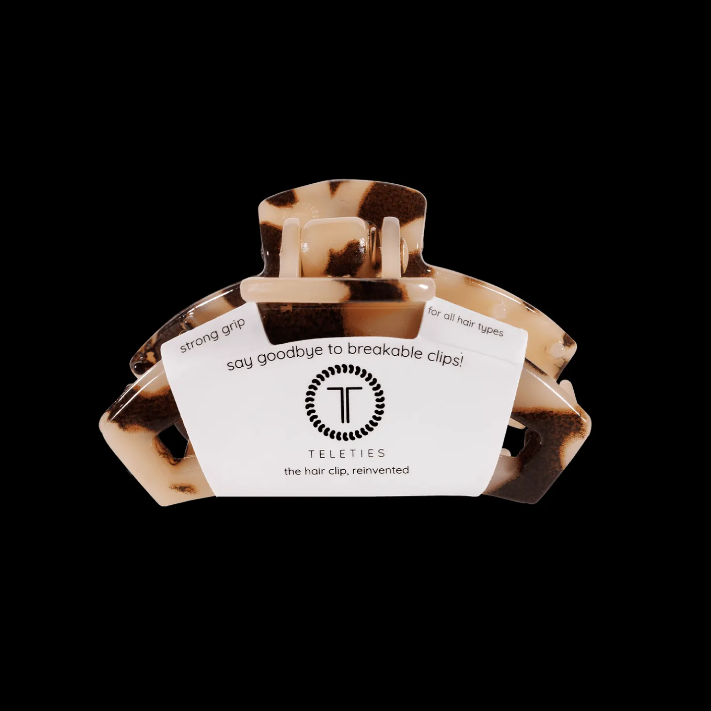 Open Blonde Tortoise Tiny Claw Hair Clip