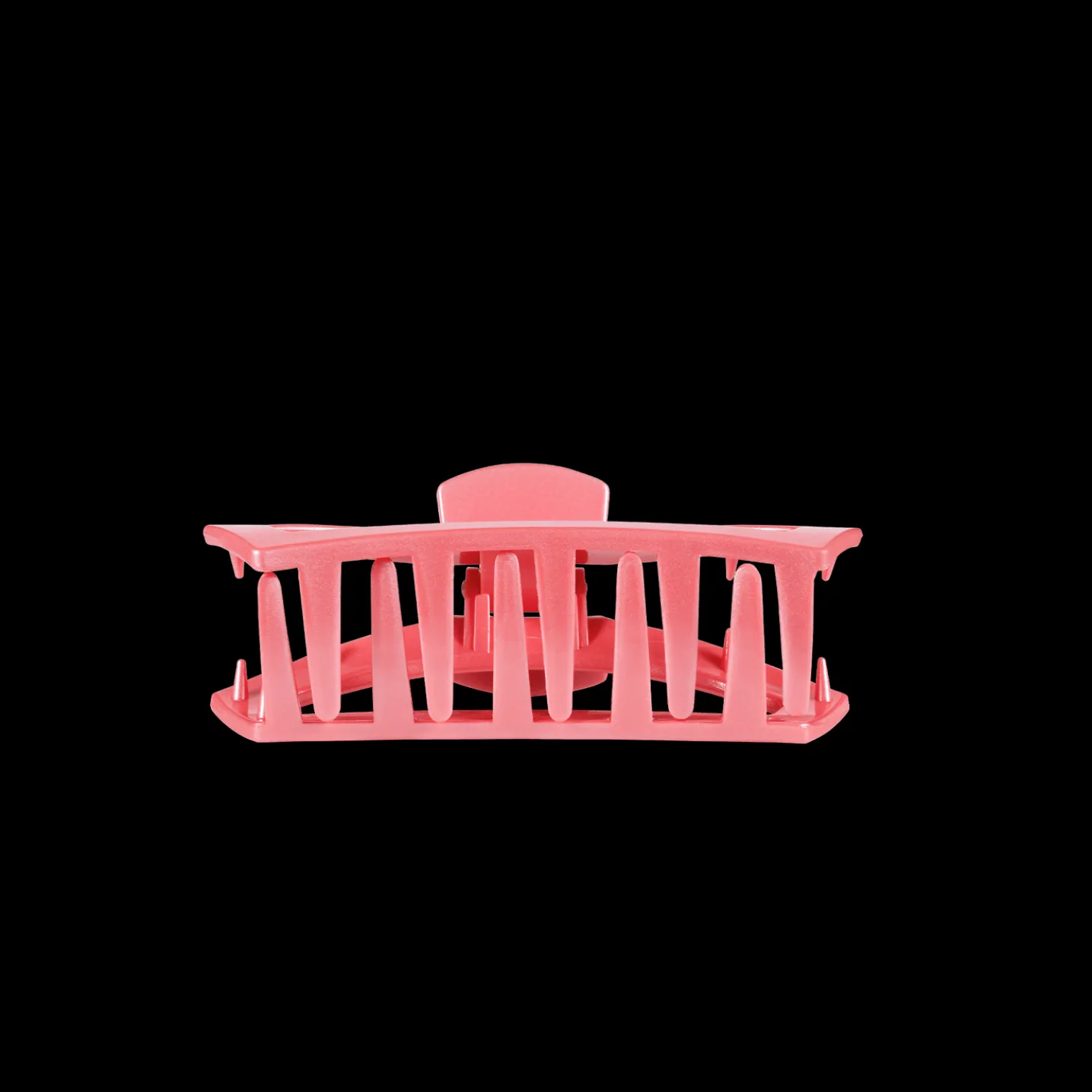 Open Calming Coral Tiny Claw Hair Clip