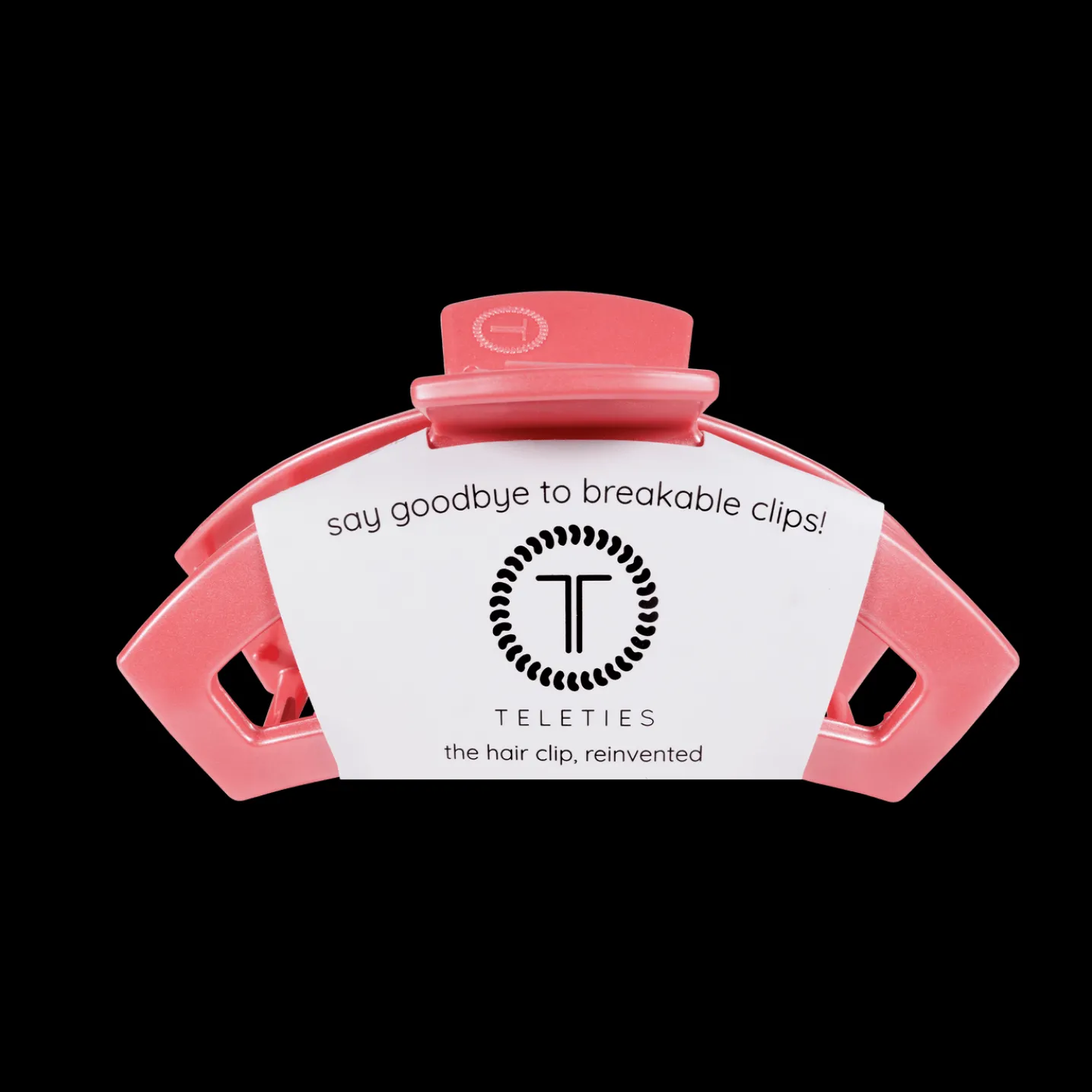 Open Calming Coral Medium Claw Hair Clip