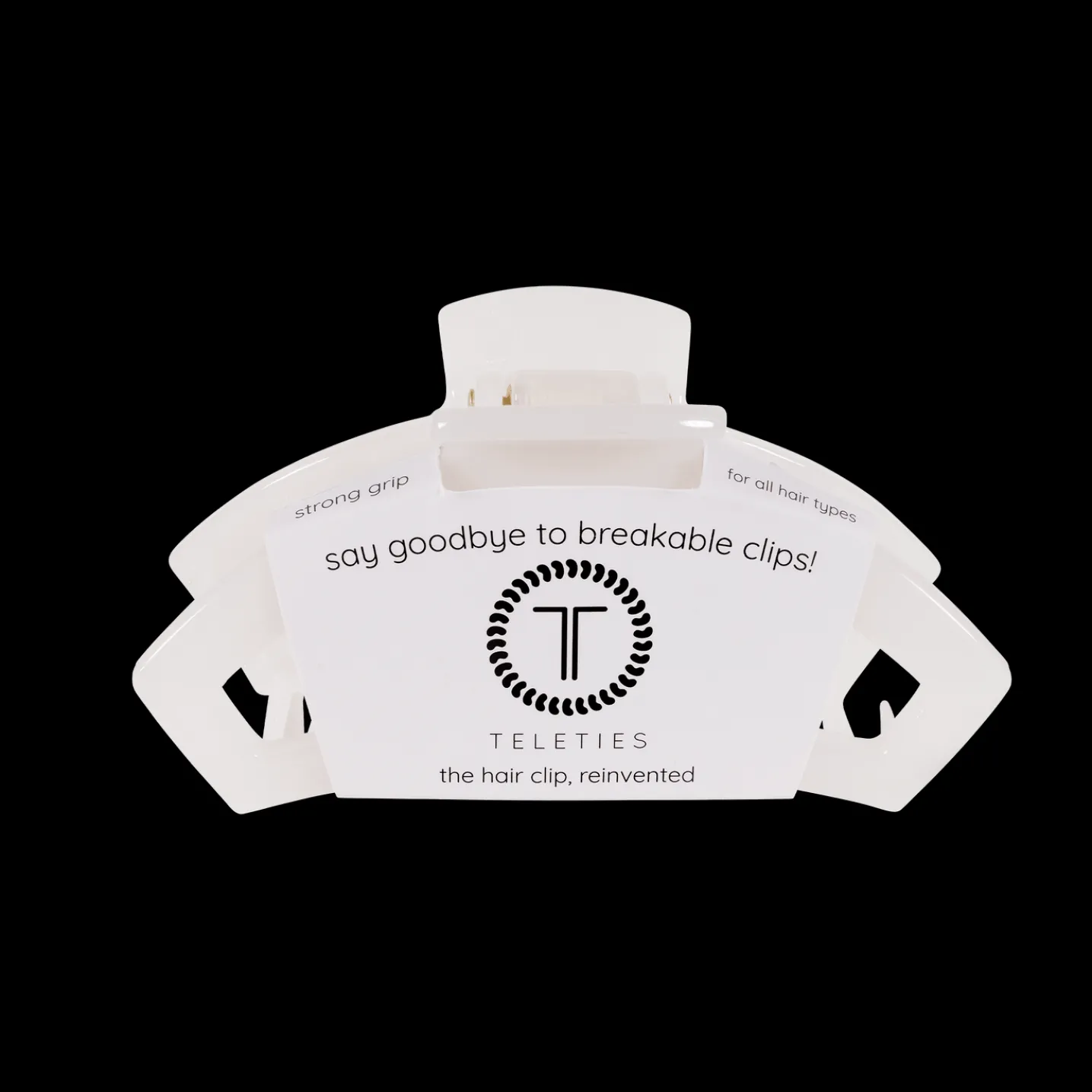 Open Coconut White Medium Claw Hair Clip