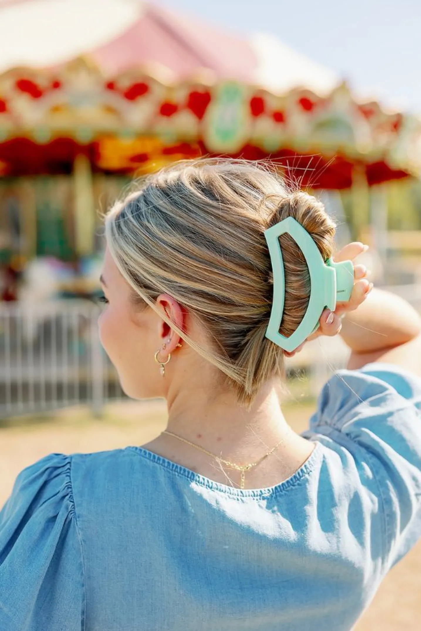 Open Mint To Be Large Claw Hair Clip
