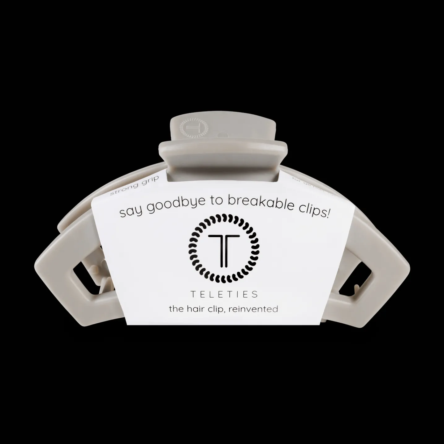 Open Silver Flames Medium Claw Hair Clip