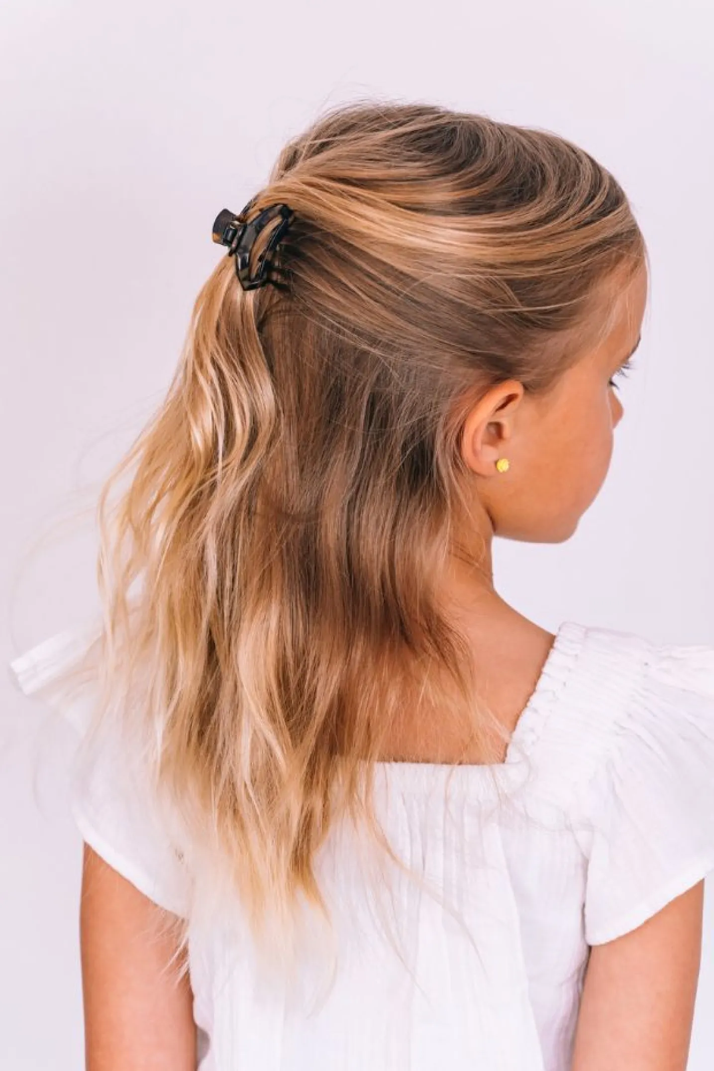 Open Tortoise Tiny Claw Hair Clip