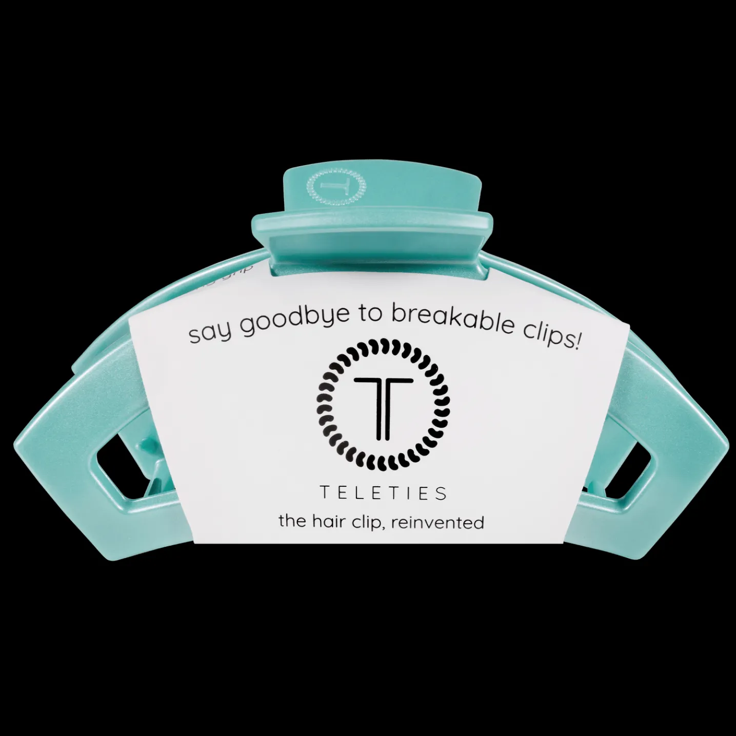 Open Totally Turquoise Large Claw Hair Clip