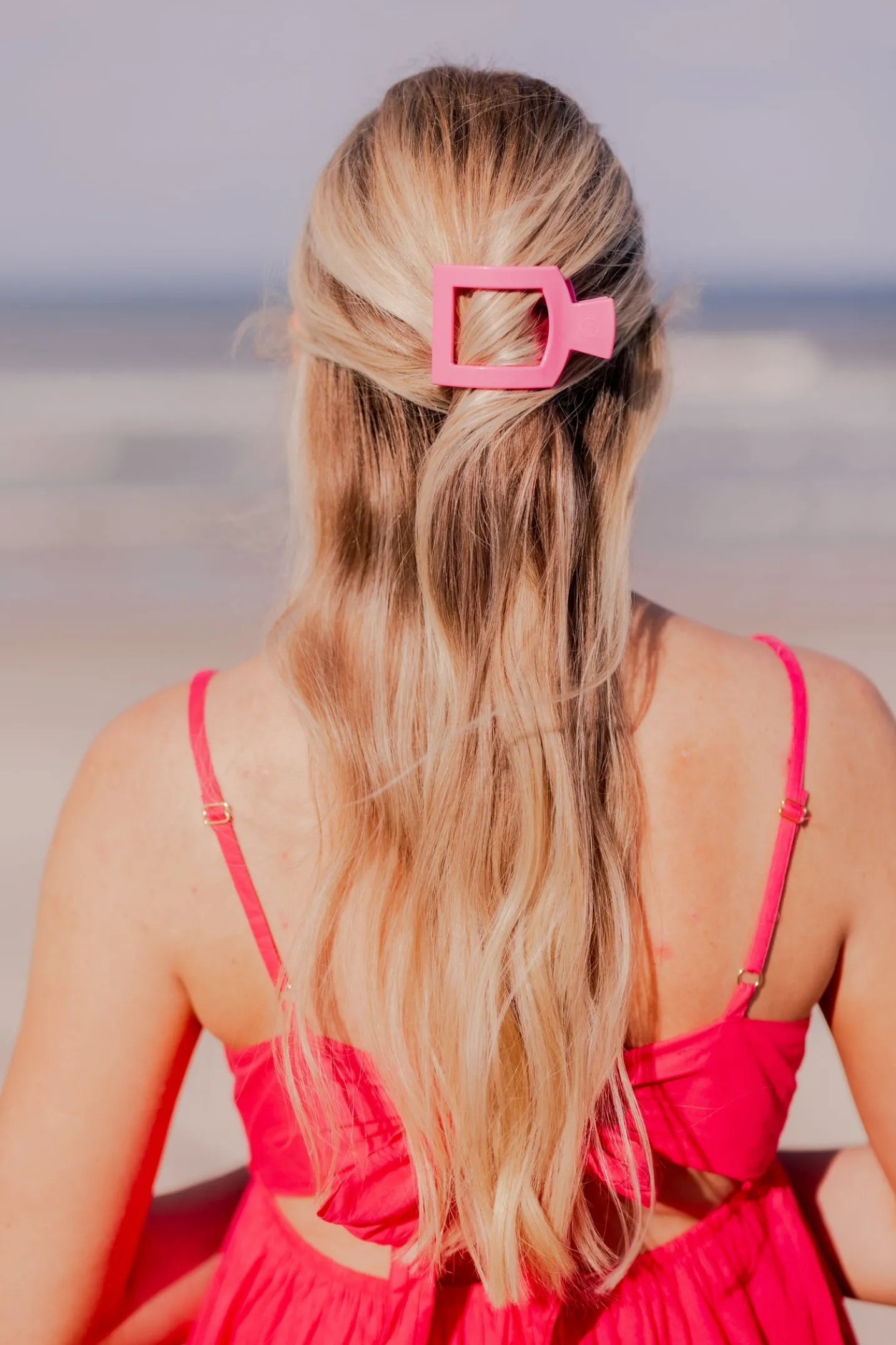 Paradise Small Flat Square Hair Clip