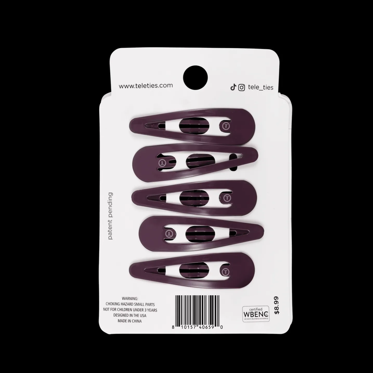 Purple Haze Snap Clips (6Ct)