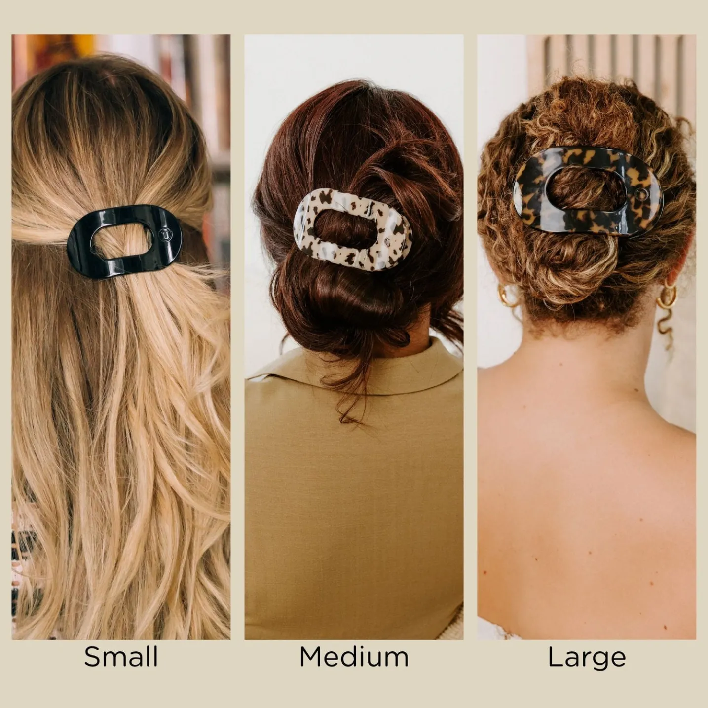 Sage It Ain't So Medium Flat Round Hair Clip