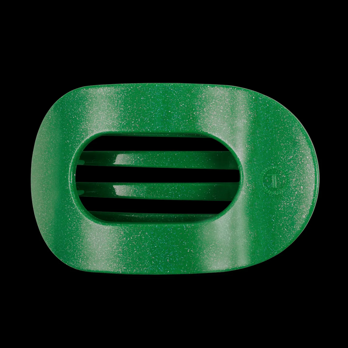 Shamrock Shimmer Large Flat Round Hair Clip