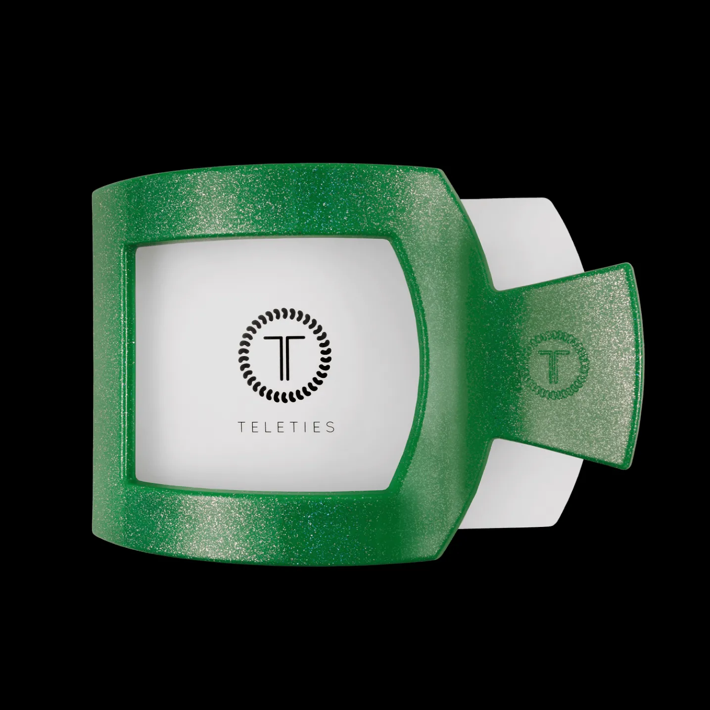 Shamrock Shimmer Large Flat Square Hair Clip