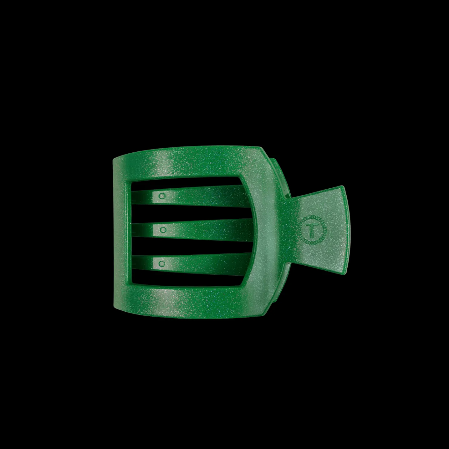 Shamrock Shimmer Small Flat Square Hair Clip