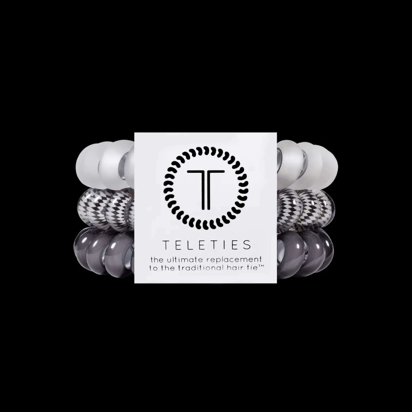 Silver Flames Large Hair Ties