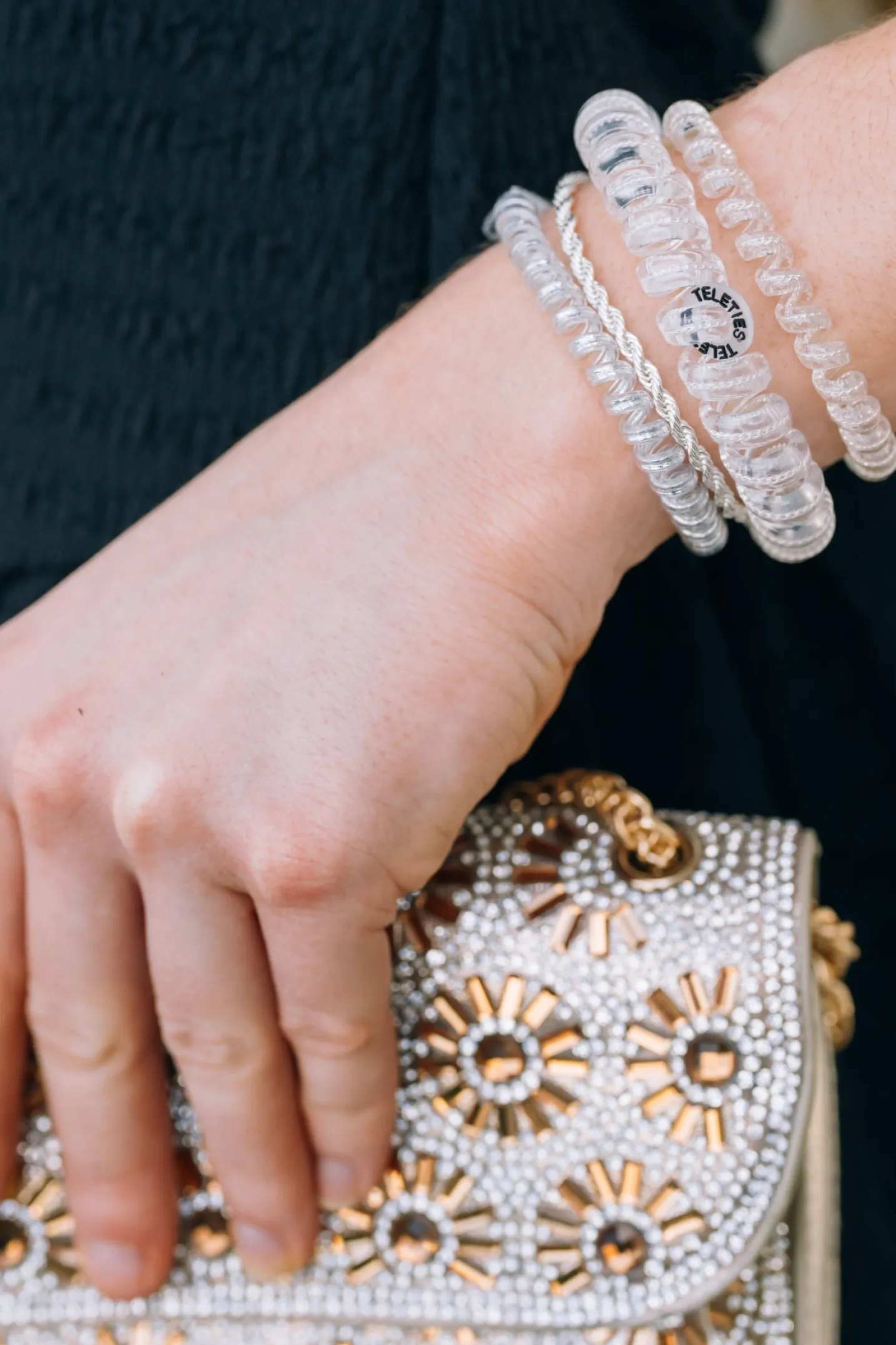 Silver Slay Small Hair Ties