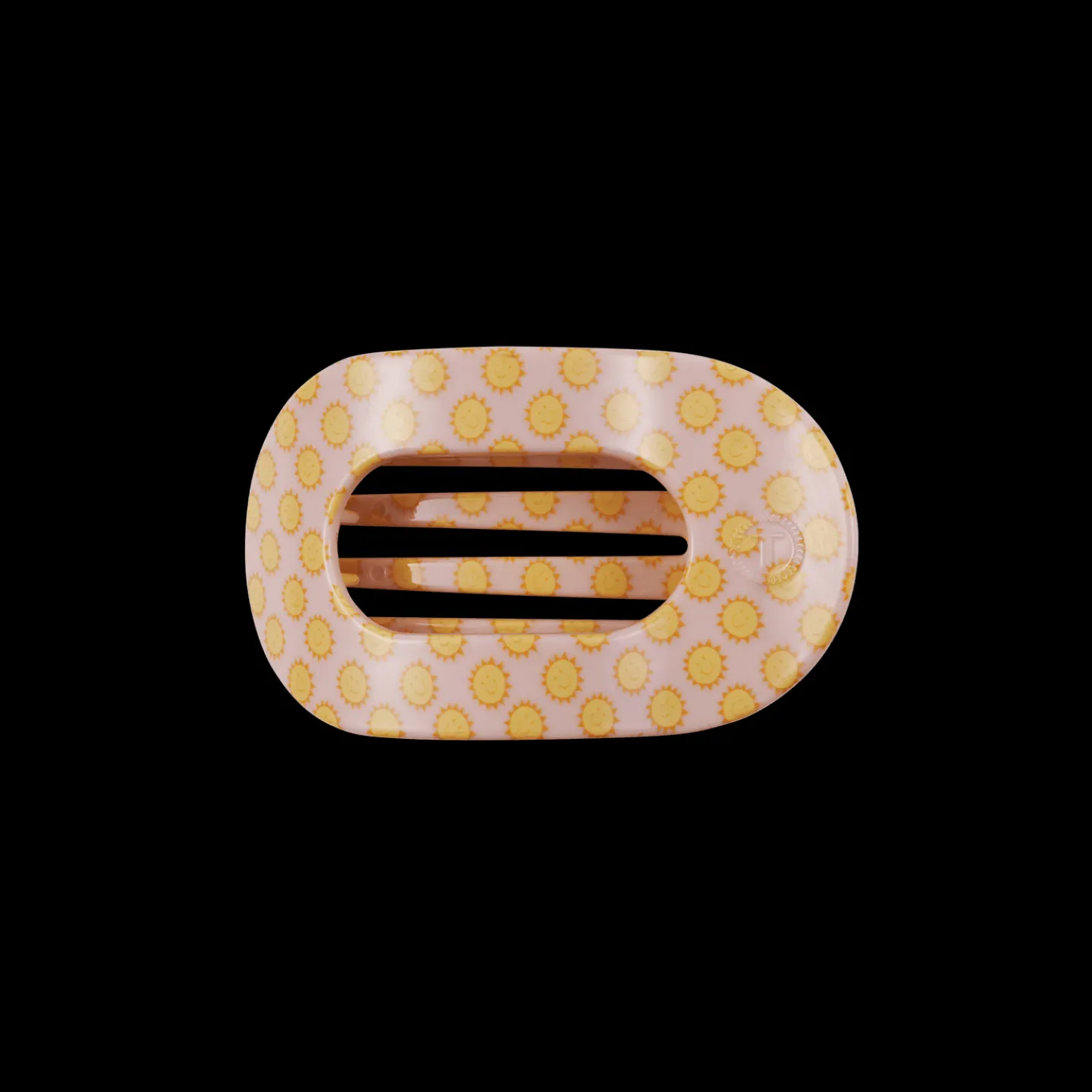 Sunny Days Ahead Small Flat Round Hair Clip