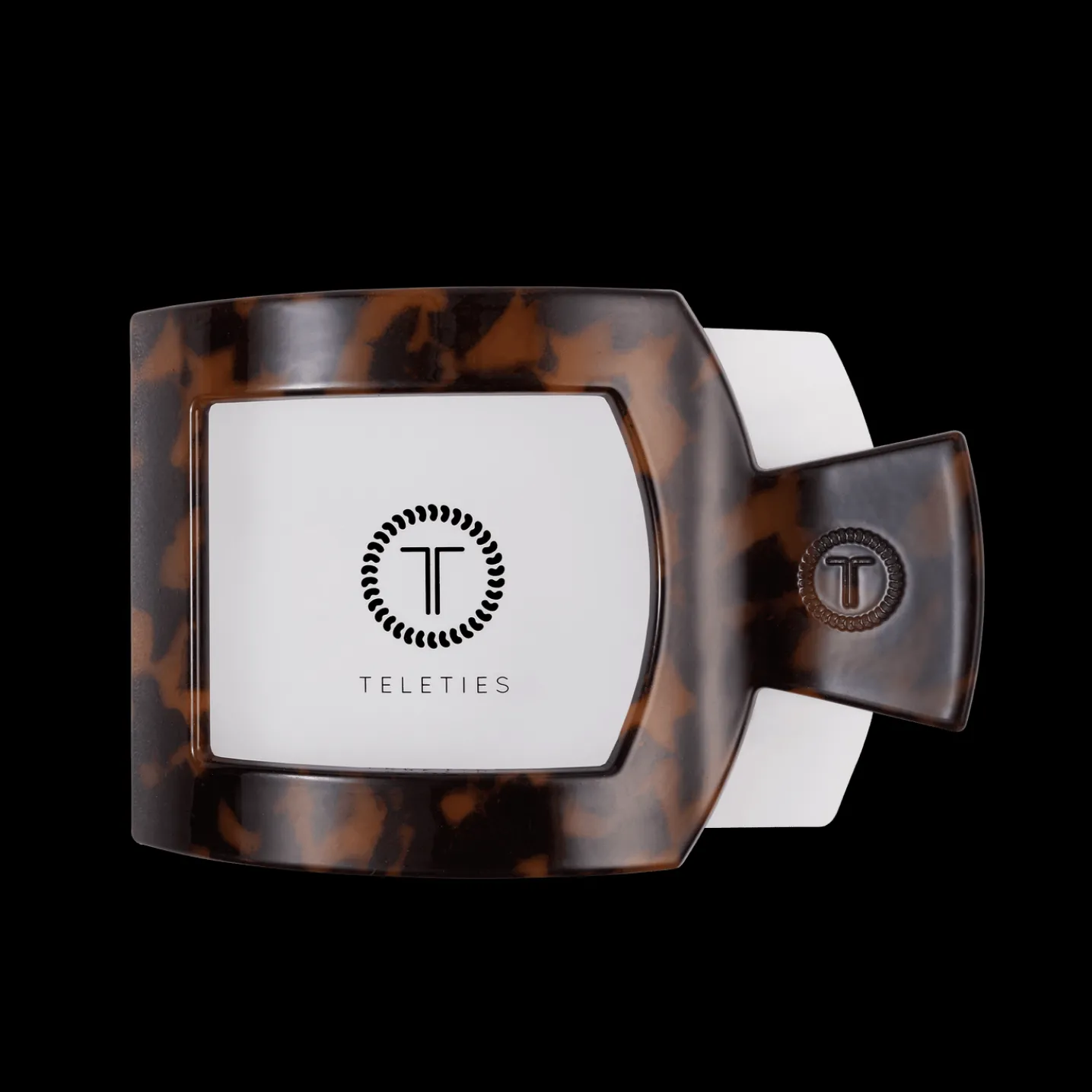 Tortoise Large Flat Square Hair Clip