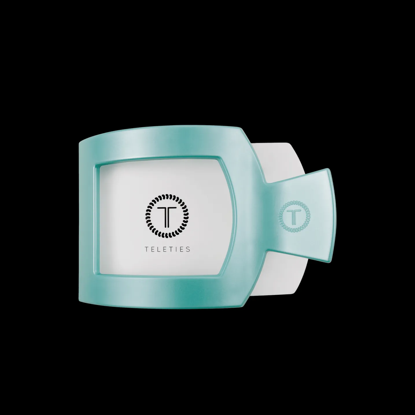 Totally Turquoise Medium Flat Square Hair Clip